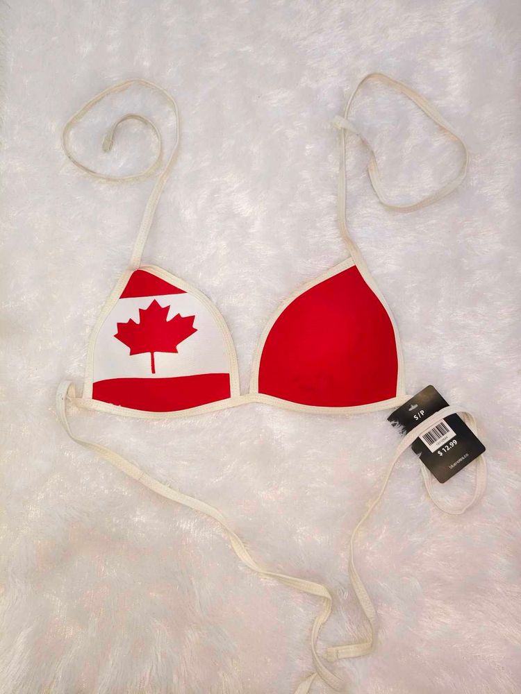 Canada Flag Bikini Top