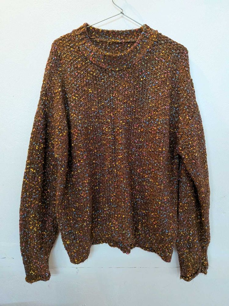 Cozy Speckled Knit Sweater