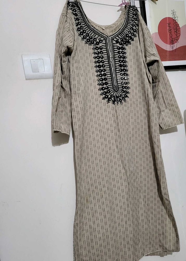 Elegant Embroidered Kurta