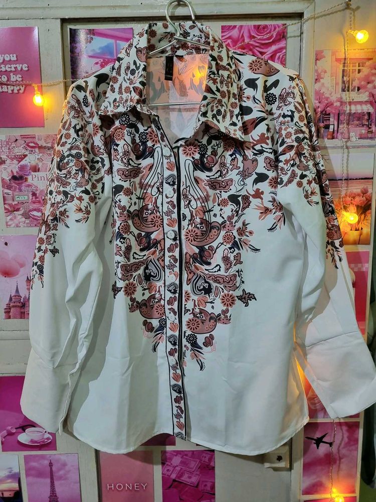 New  trending Floral Print Shirt Women
