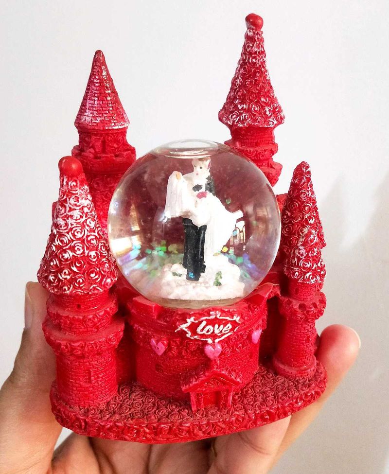Love Couple in a Castle Showpiece