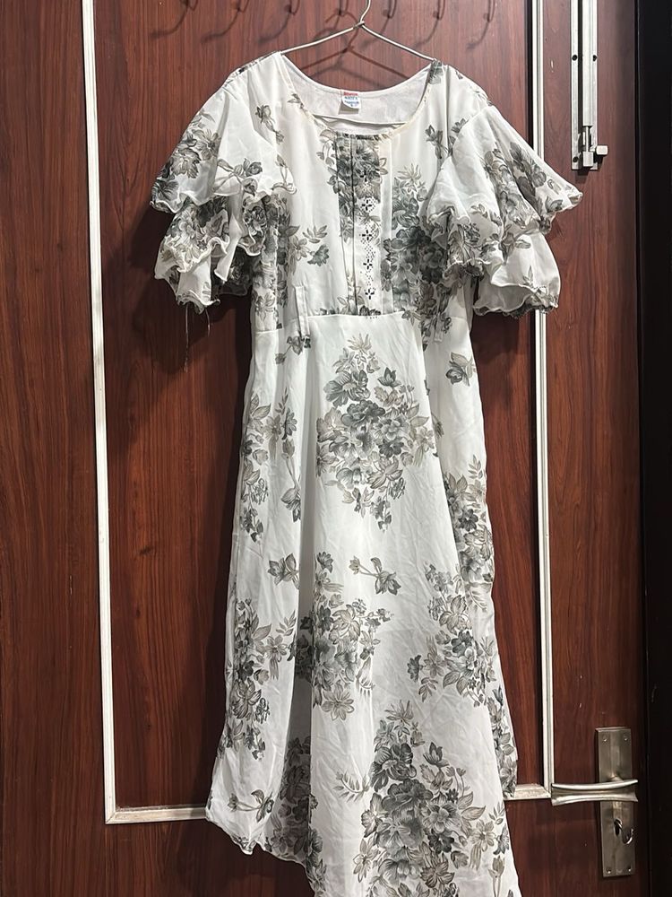 floral white dress