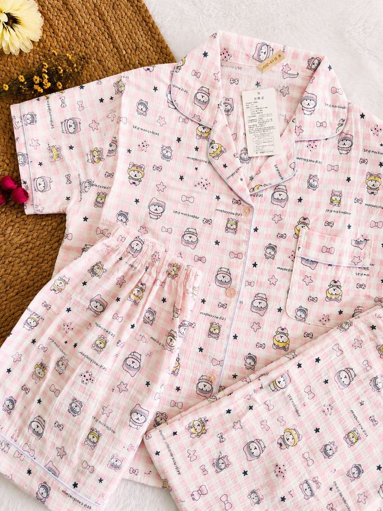 Cute Pink Bear 3 piece Set