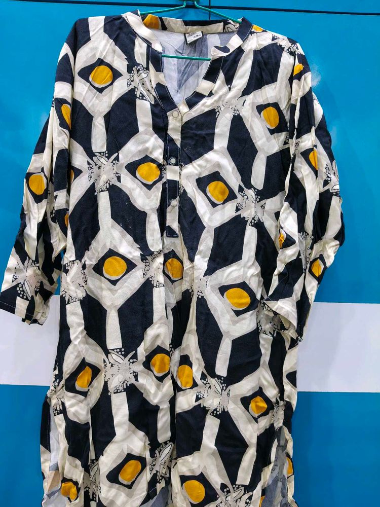 Stylish Geometric Print Kurta