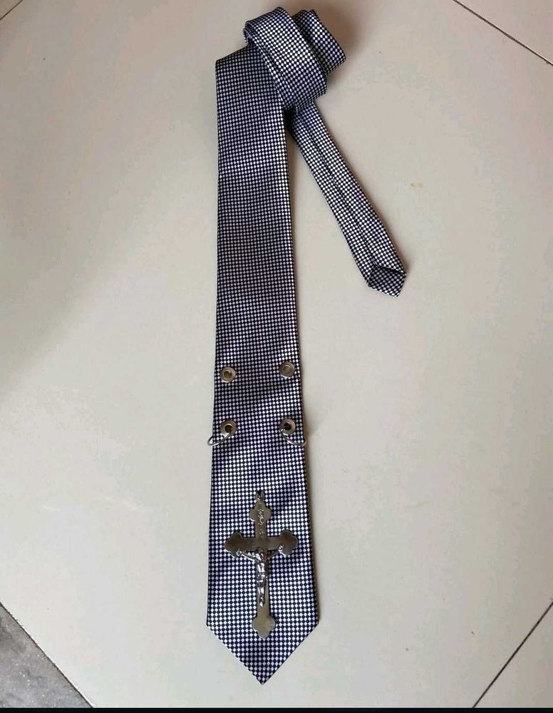 Unique goth Cross Tie