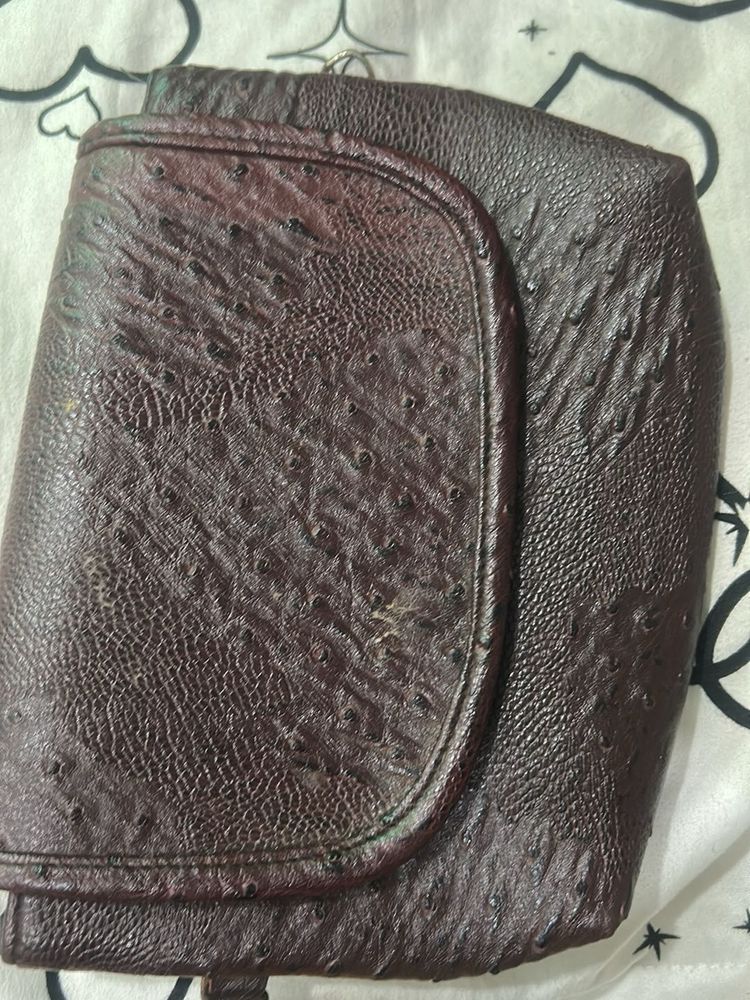 Textured Brown Wallet