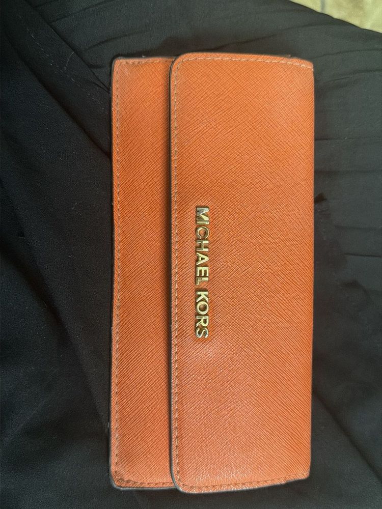 Michael Kors Orange Wallet original