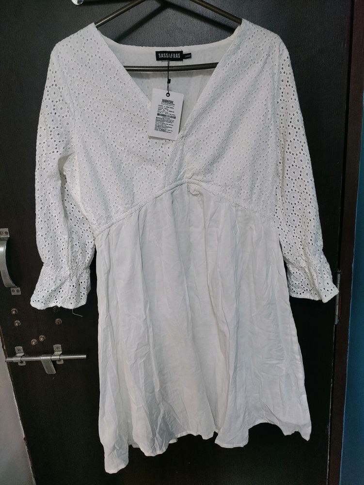 Cotton White Dress For Summers