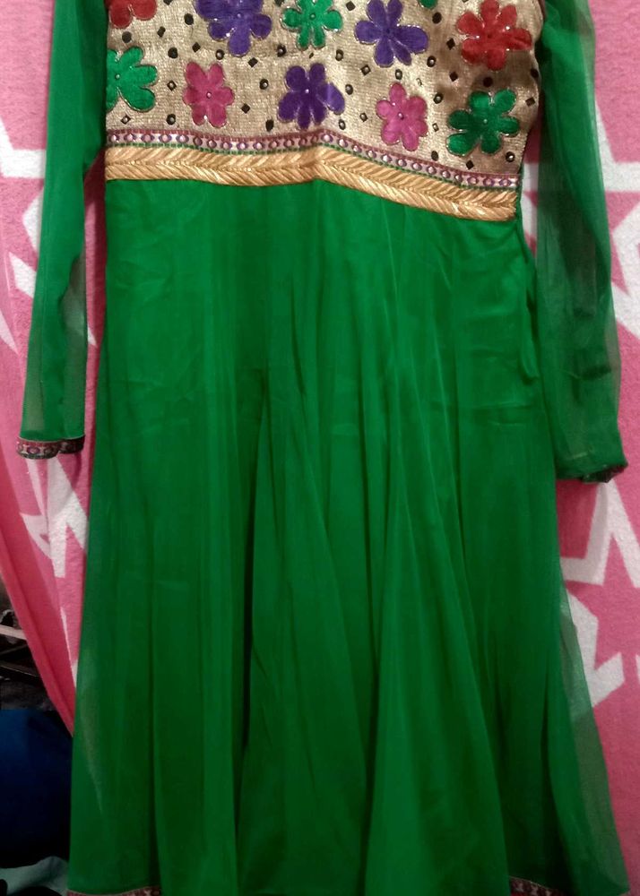 Beautiful Green Anarkali Gown