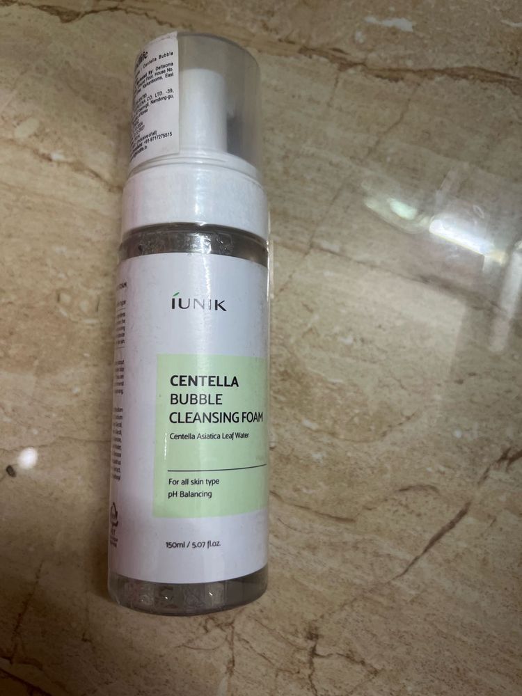 sealed iUNIK Centella Bubble Cleansing Foam
