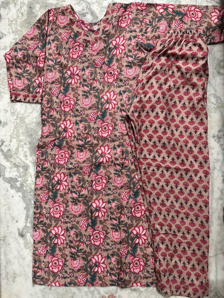 Beautiful Floral Kurta Set