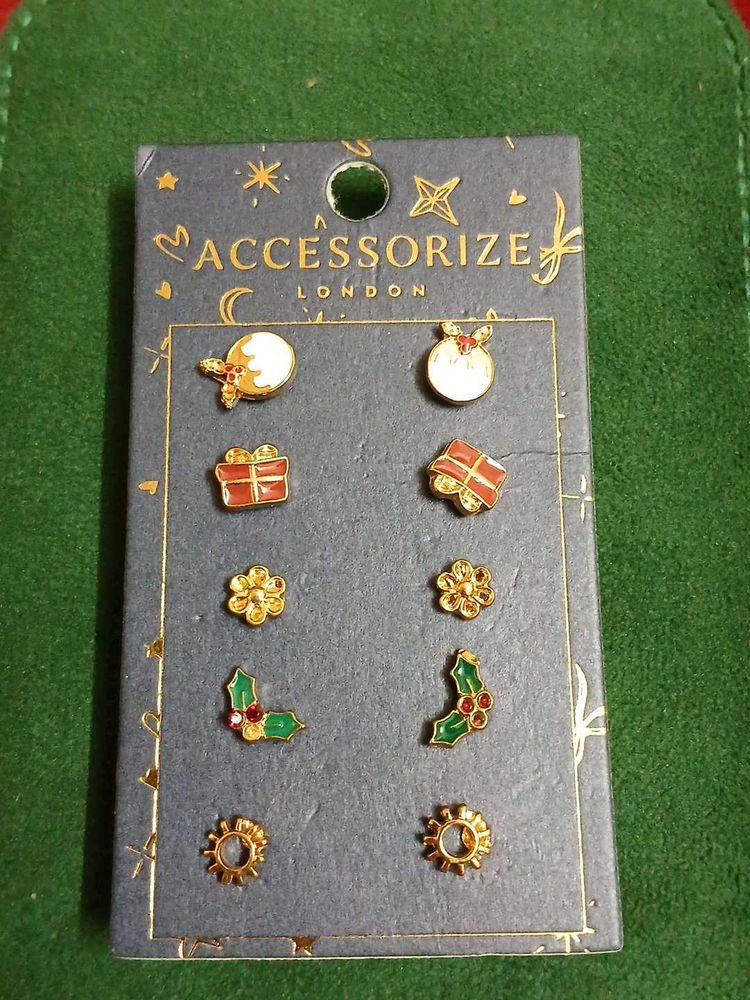 AccessoriZE London Christmas Earrings Set