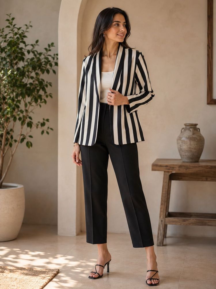 Chic Striped Blazer