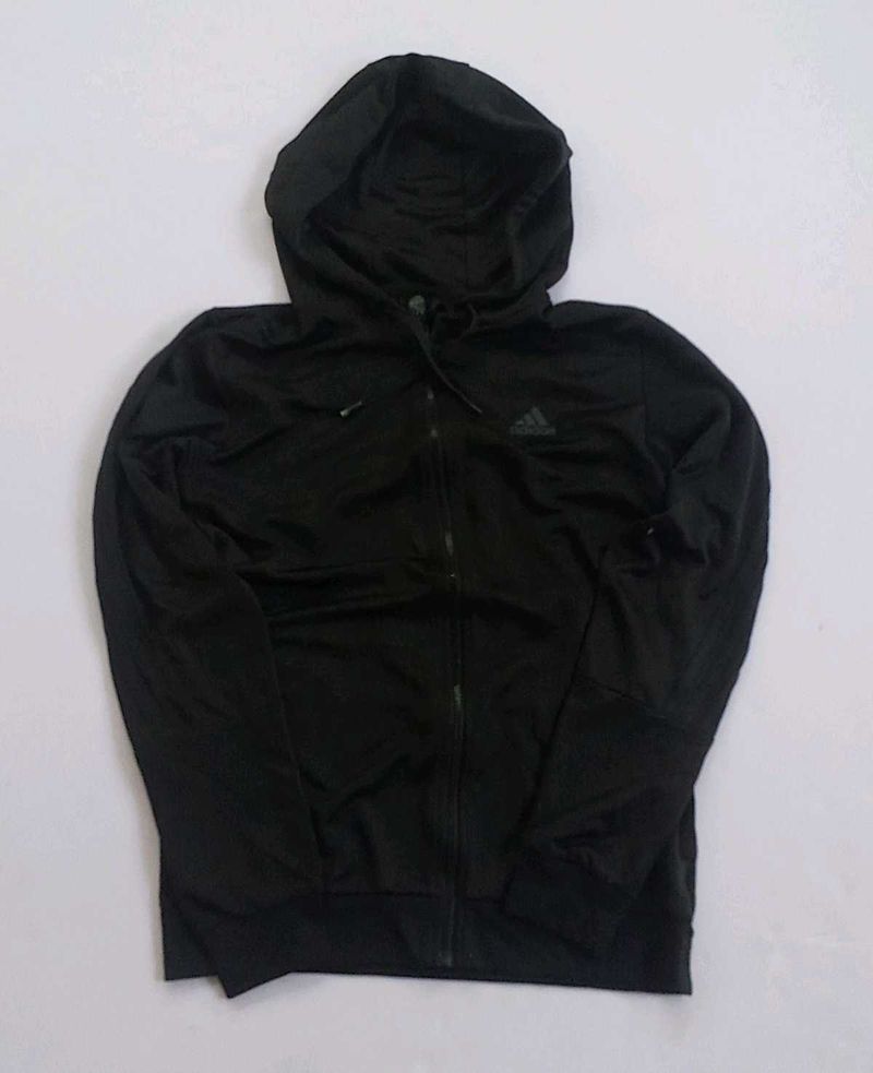 Adidas Black Full Zip Hoodie