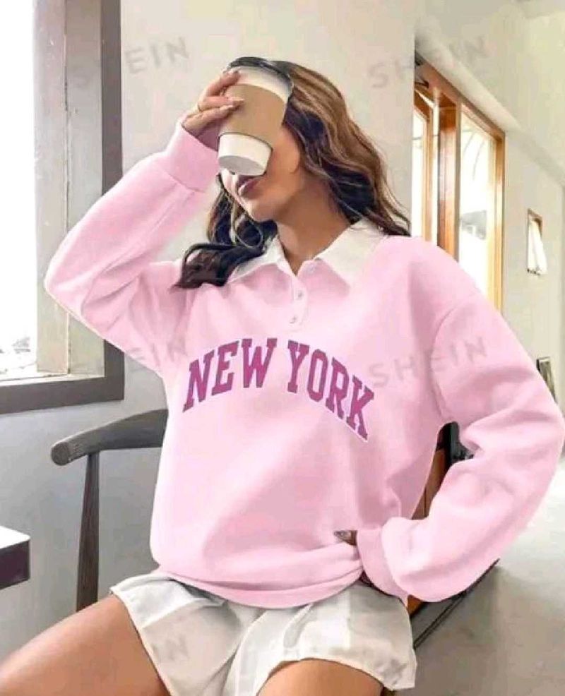 Pink New York Graphic Sweatshirt