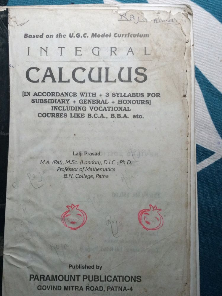 Integral Calculus By Lalji Prasad