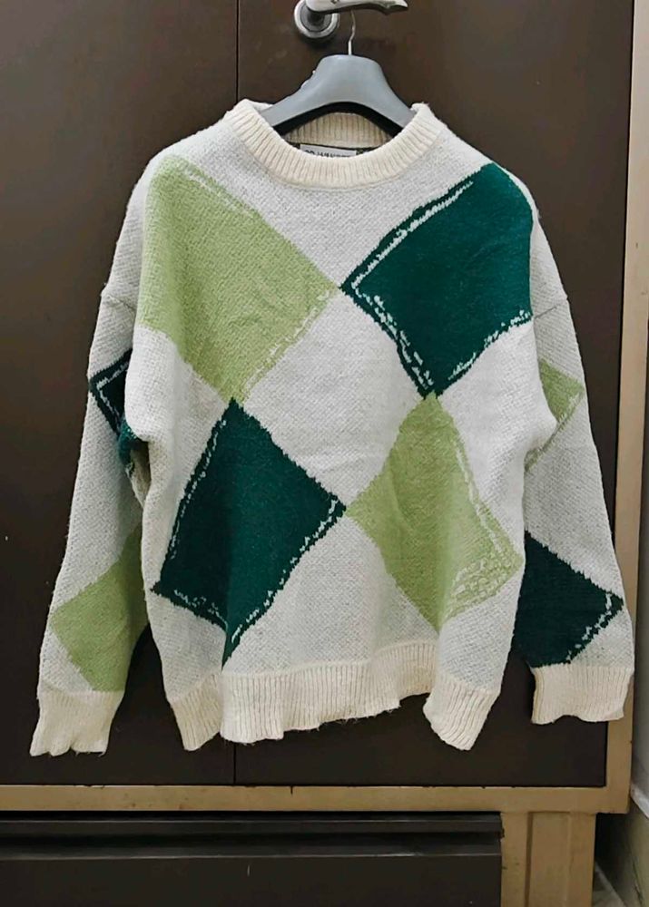 Argyle Pattern Sweater