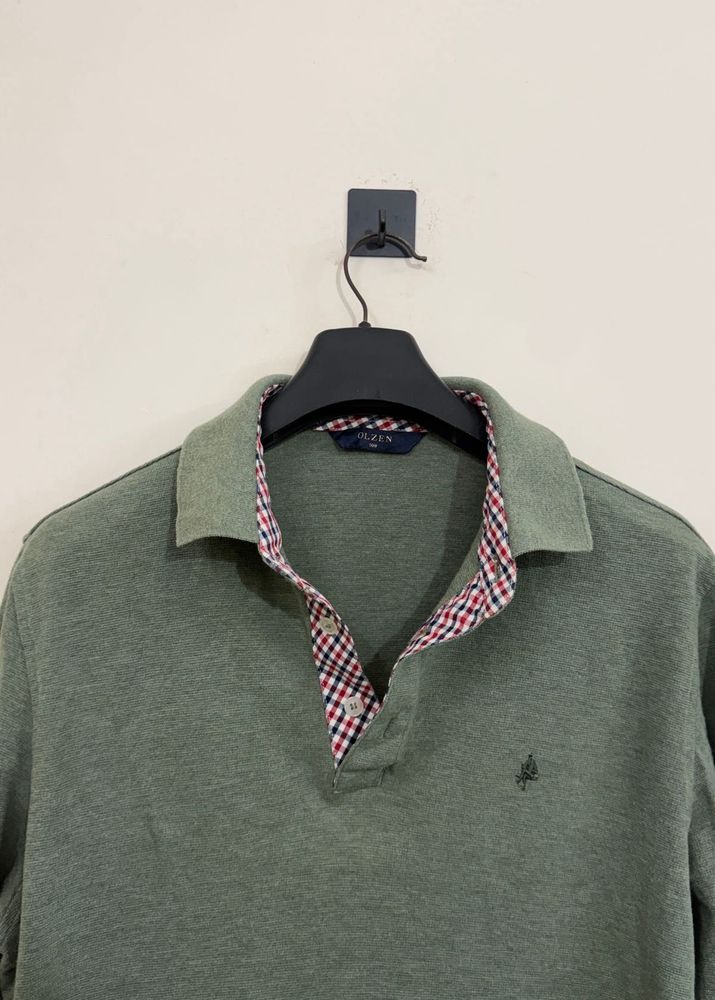 Men's Olive Green Polo Shirt