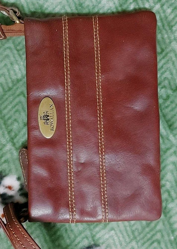 Rowallan Leather Crossbody Bag