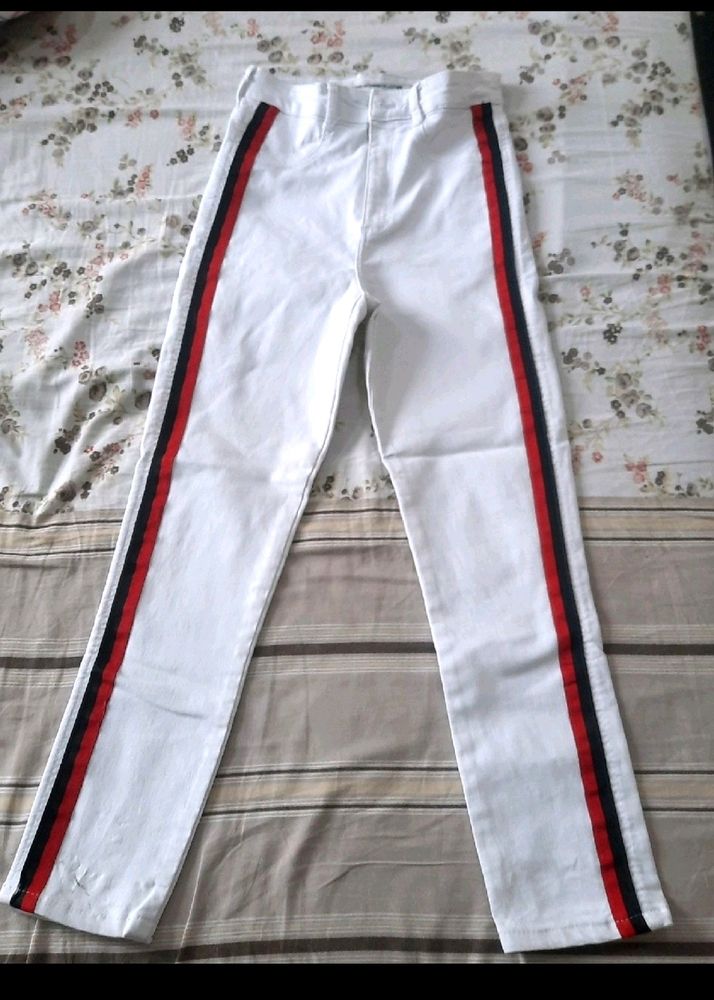 New Kid's Girls White Zara Jeans