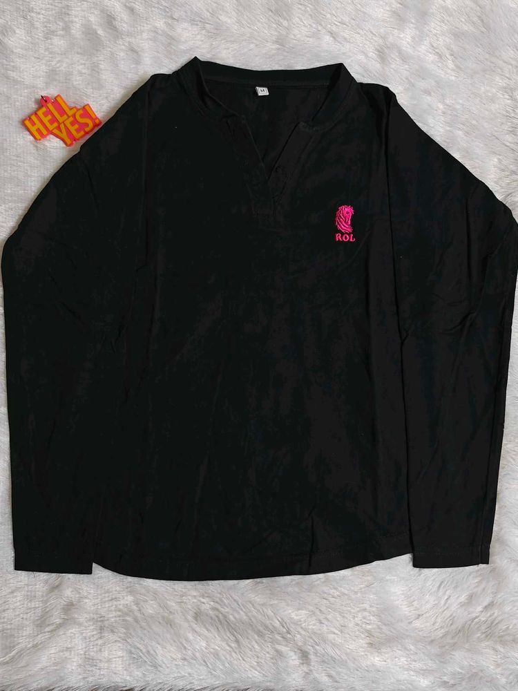 Black Long Sleeve Top
