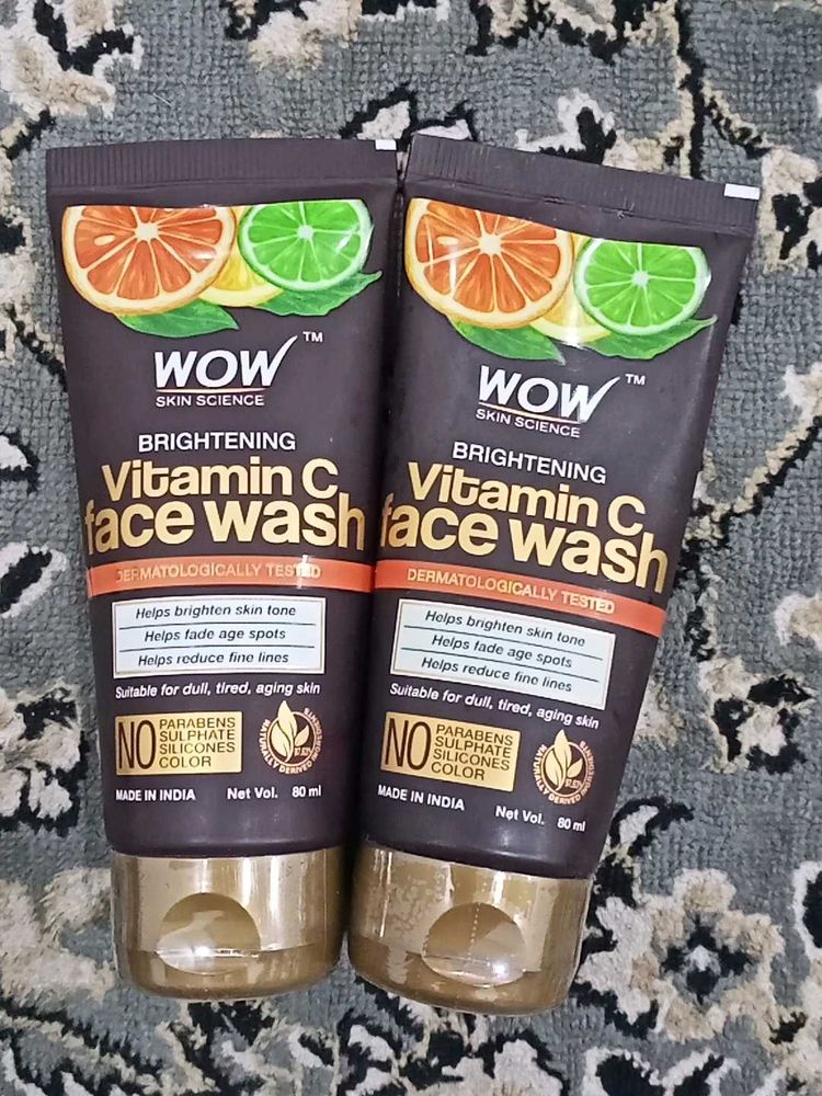 WOW Skin Science Vitamin C Face Wash (2x80ml)