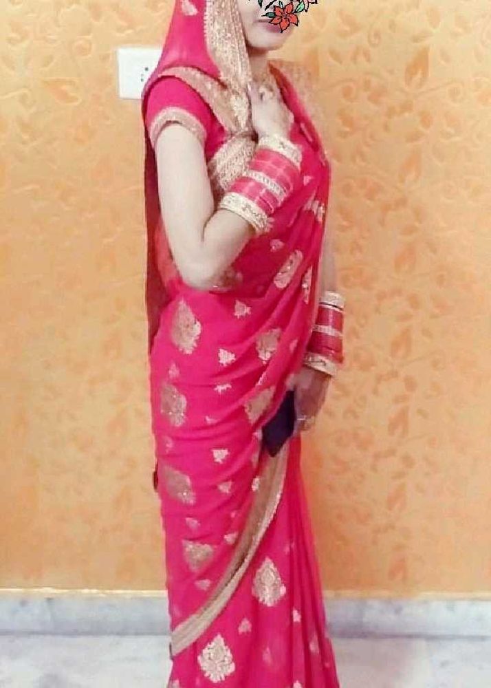 Rust Colour Saree