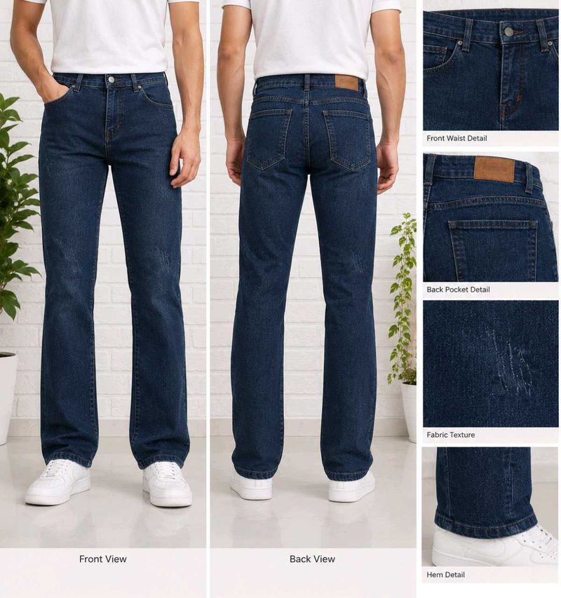 Men's Dark Wash Denim Jeans