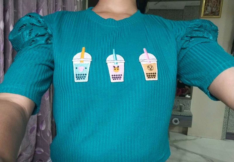 Cute Bubble Tea Graphic Top
