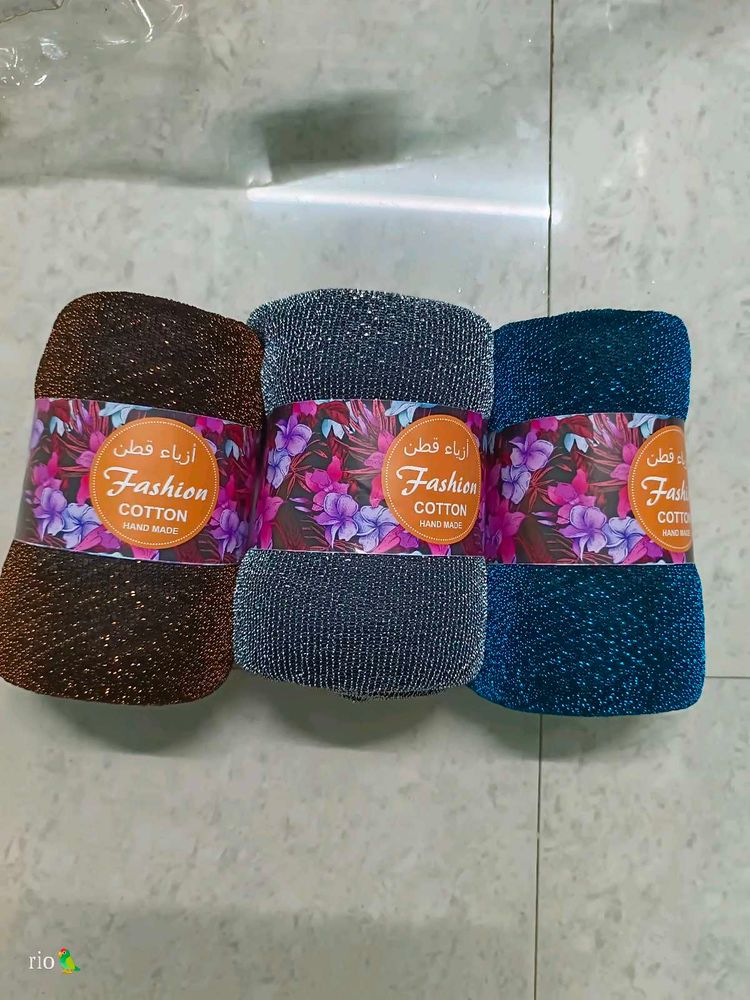 Glitter Hijabs" Combo  Of 3