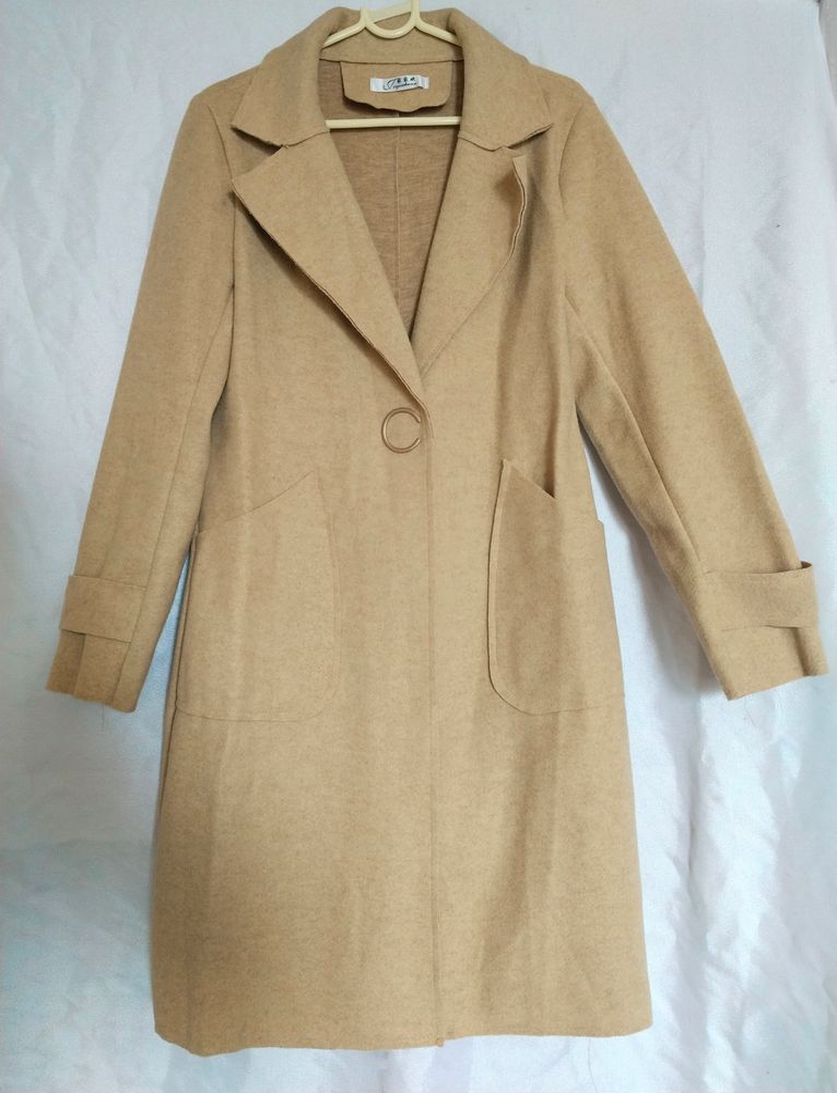 CREAM COAT FOR WOMEN