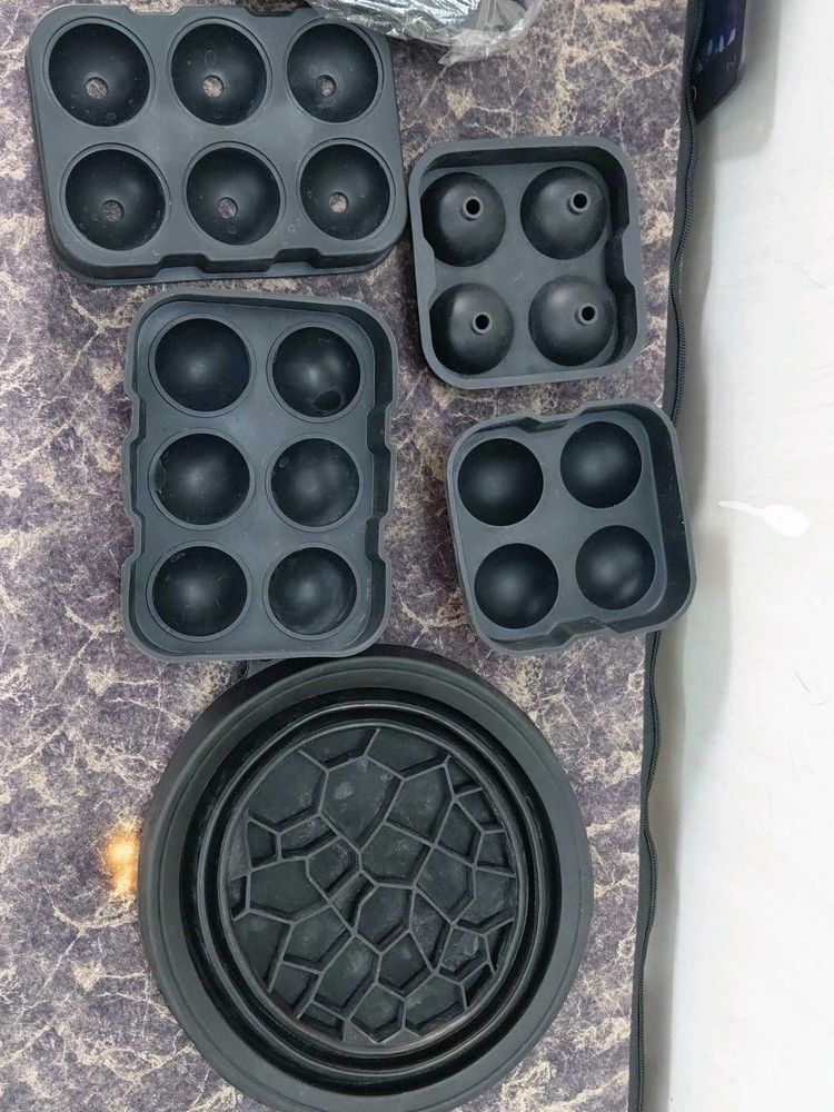 Spherical Molds Set of 5 ice bowl n ball moul