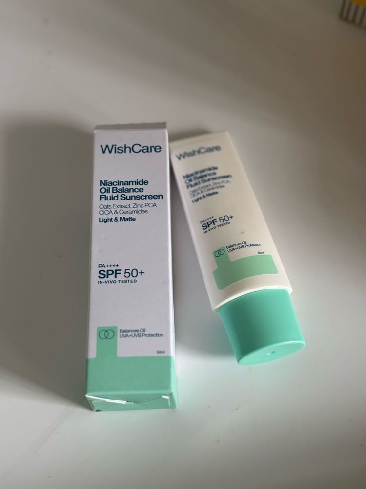 WishCare Niacinamide Oil Balance Sunscreen SPF 50+