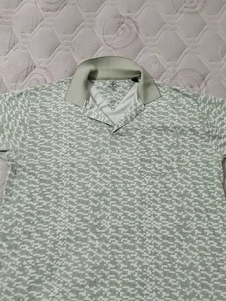 Patterned Collared Shirt