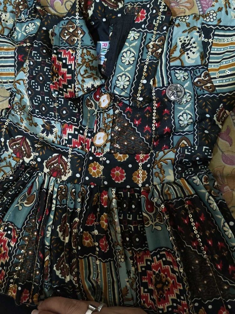 Boho Patchwork Dress with Sequins