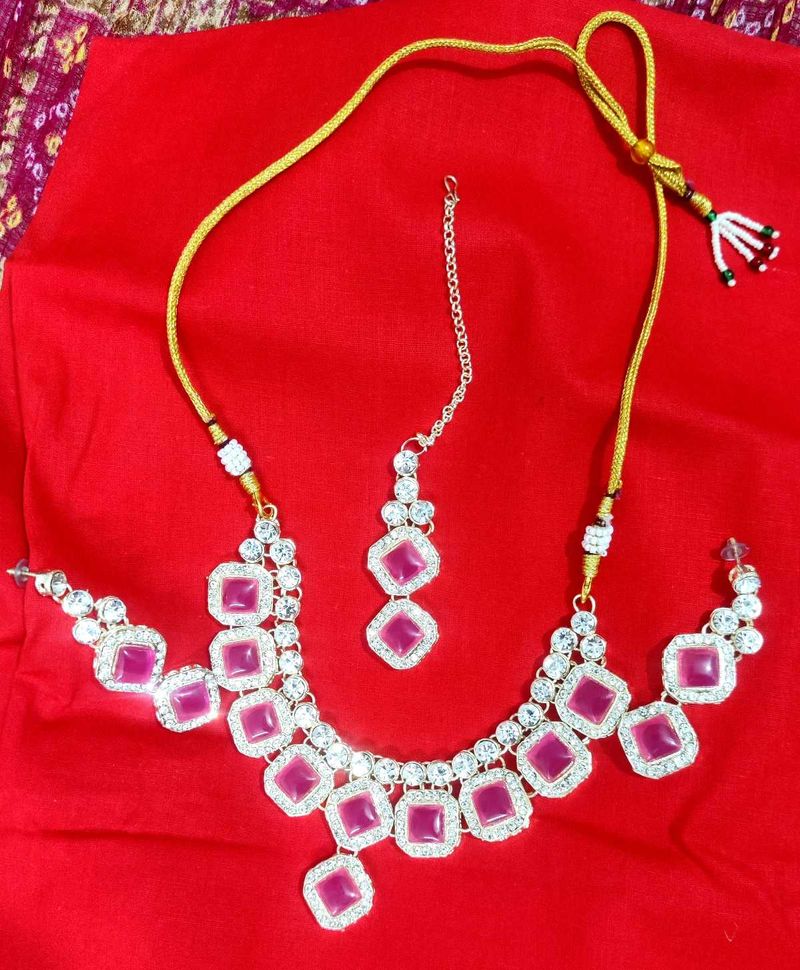 Pink Stone Jewelry Set, Brand  🆕✨Unused✨