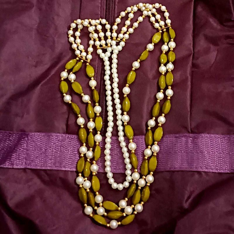 Layered Beaded Necklace Set