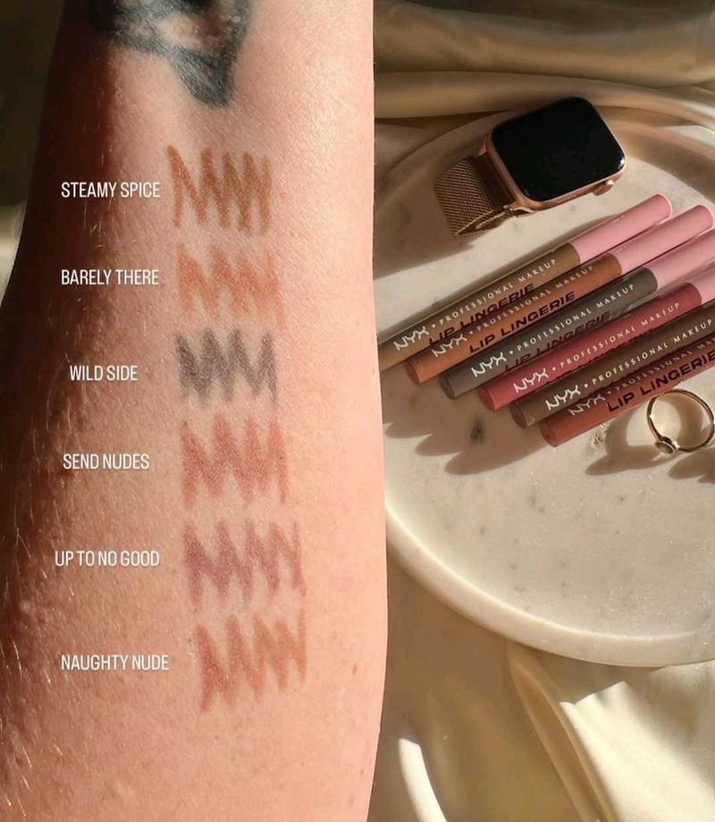 NYX Professional Makeup Lip Lingerie Swatches