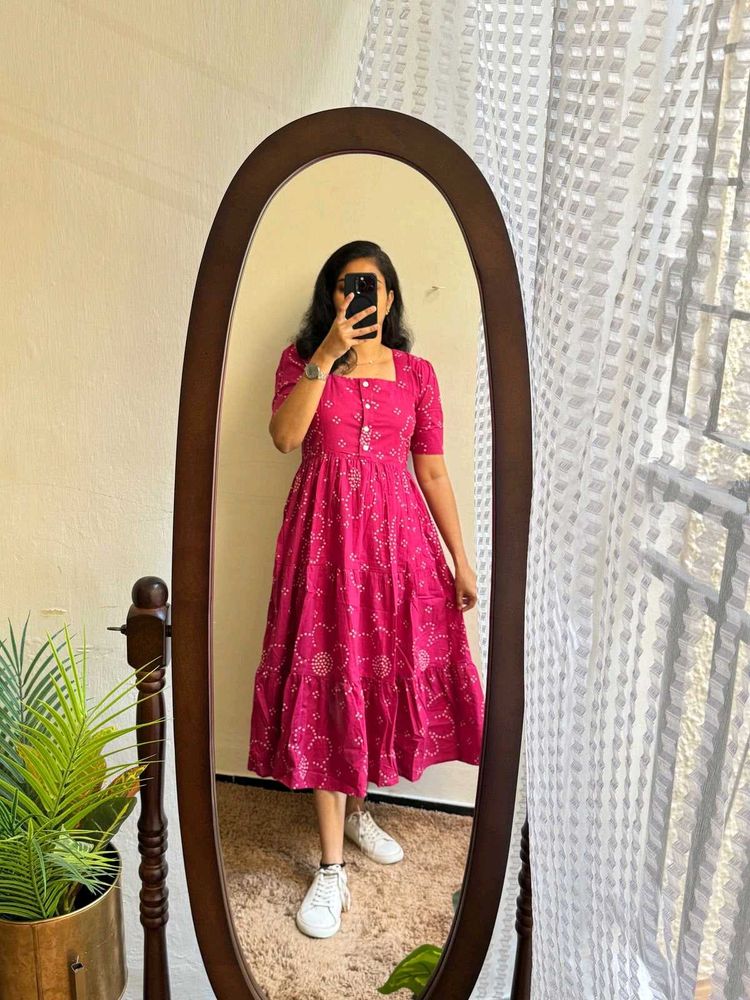 Brand New Ikkat Print Dress