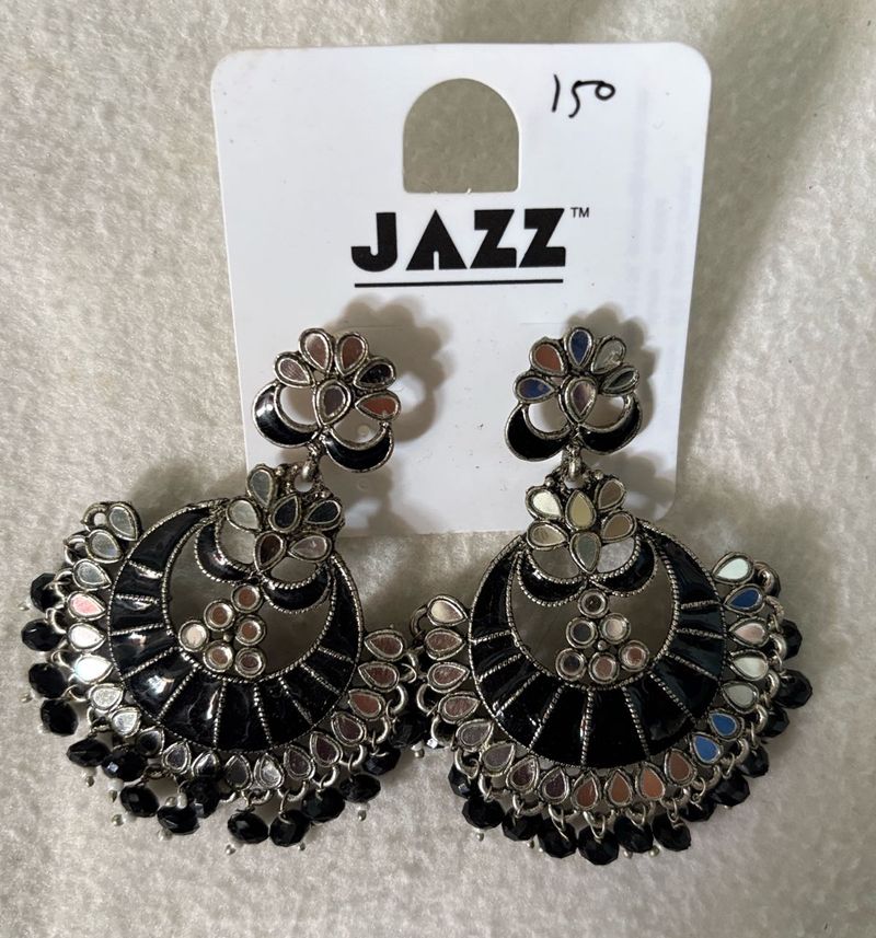 JAZZ Black Statement Earrings