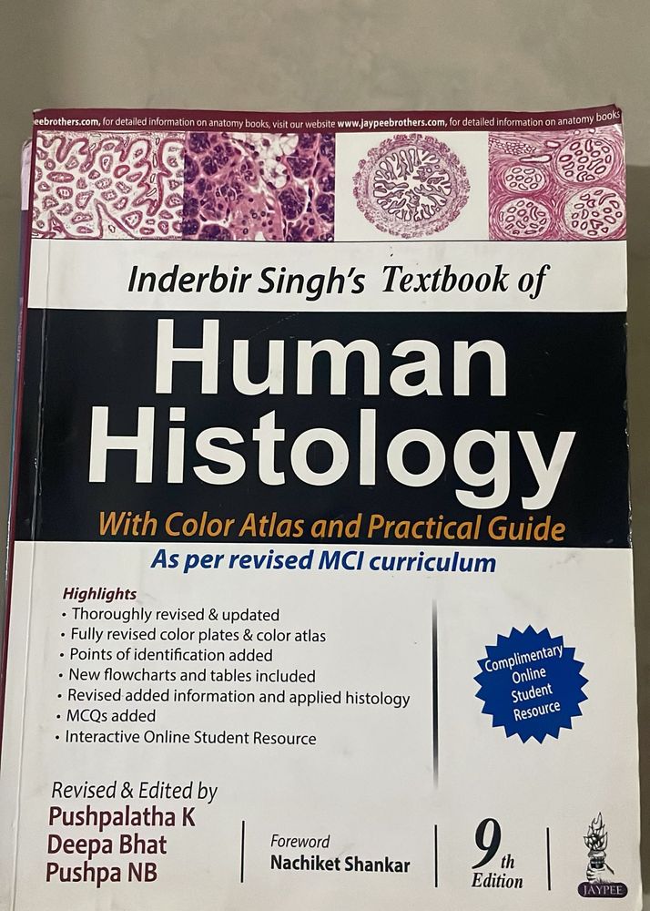 Inderbir Singh's Textbook of Human Histology