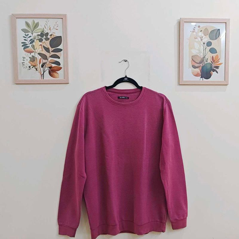 Zudio Pink Full Sleeve Pullover | Size XL