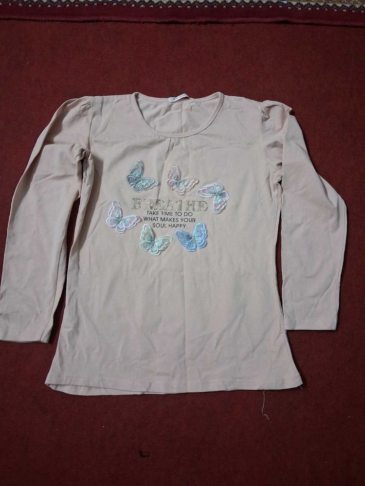 Cute Butterfly Long Sleeve Top