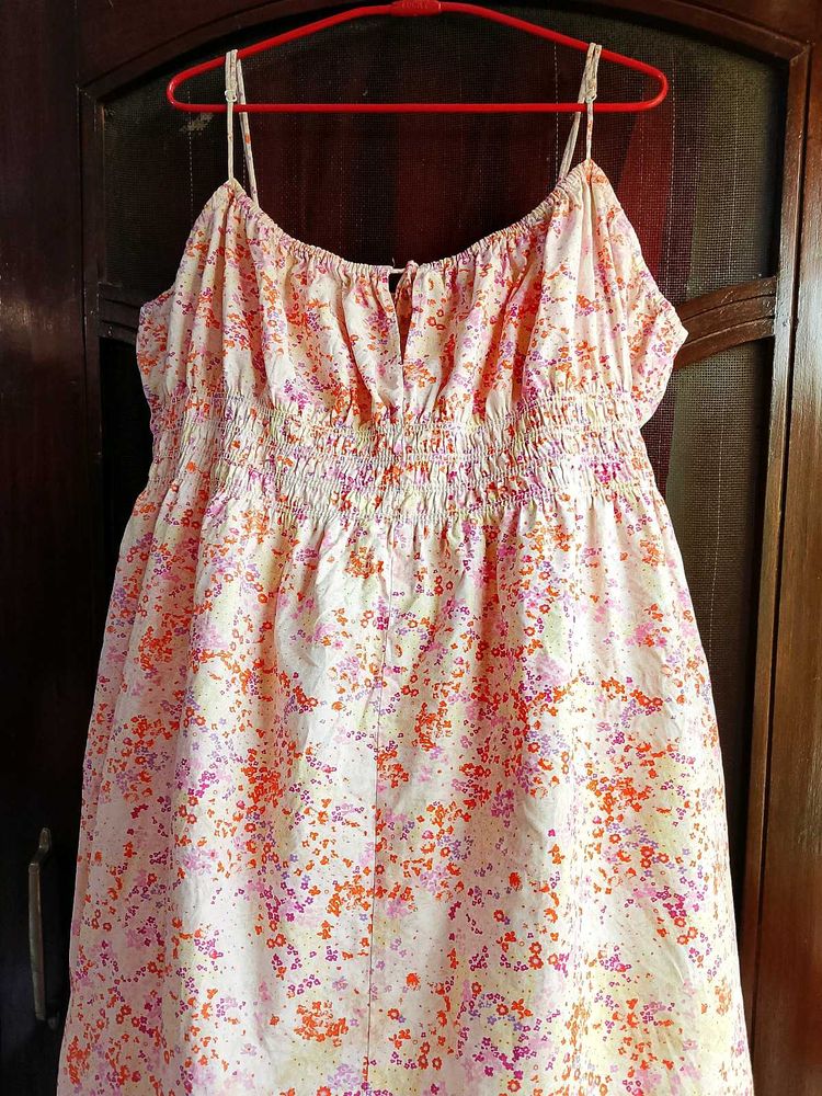Floral Cotton Midi Dress by H&amp;M