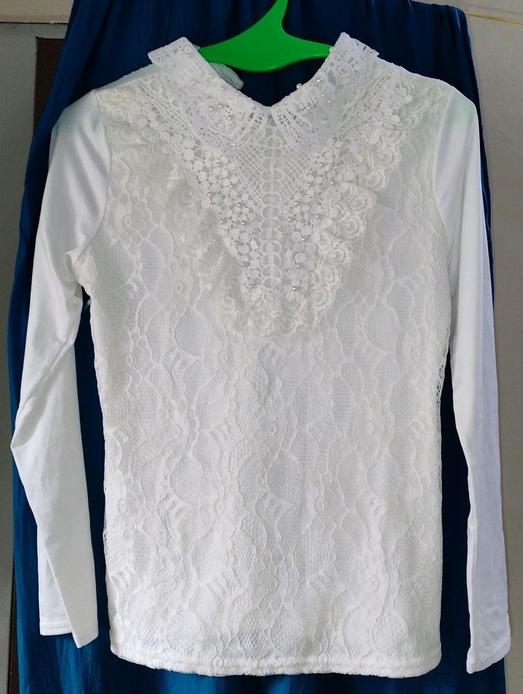 Designer White Top