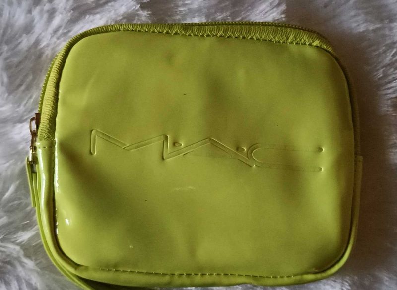 Mac Neon Green Pouch