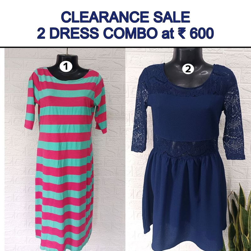 2 COMBO DRESS 600❌CLEARANCE SALE❌