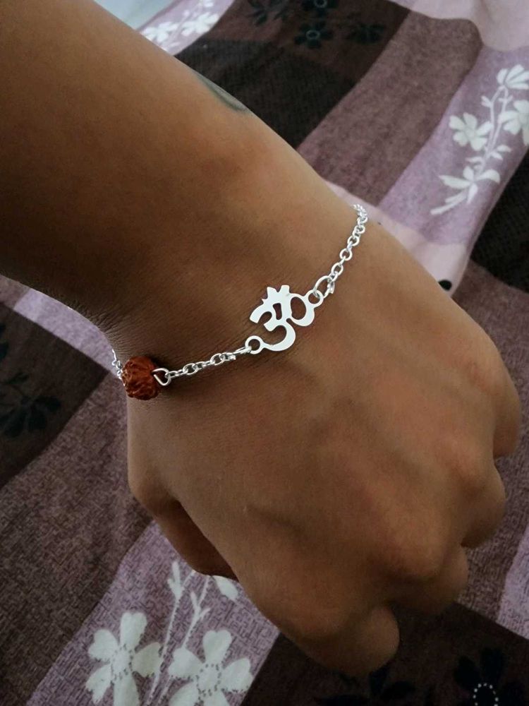 Om Symbol Rudraksha Bracelet