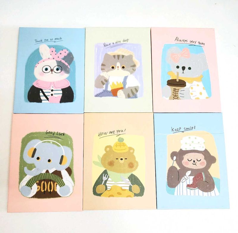 Cute Animal Print Foldable Notebook Mirror (Any 2