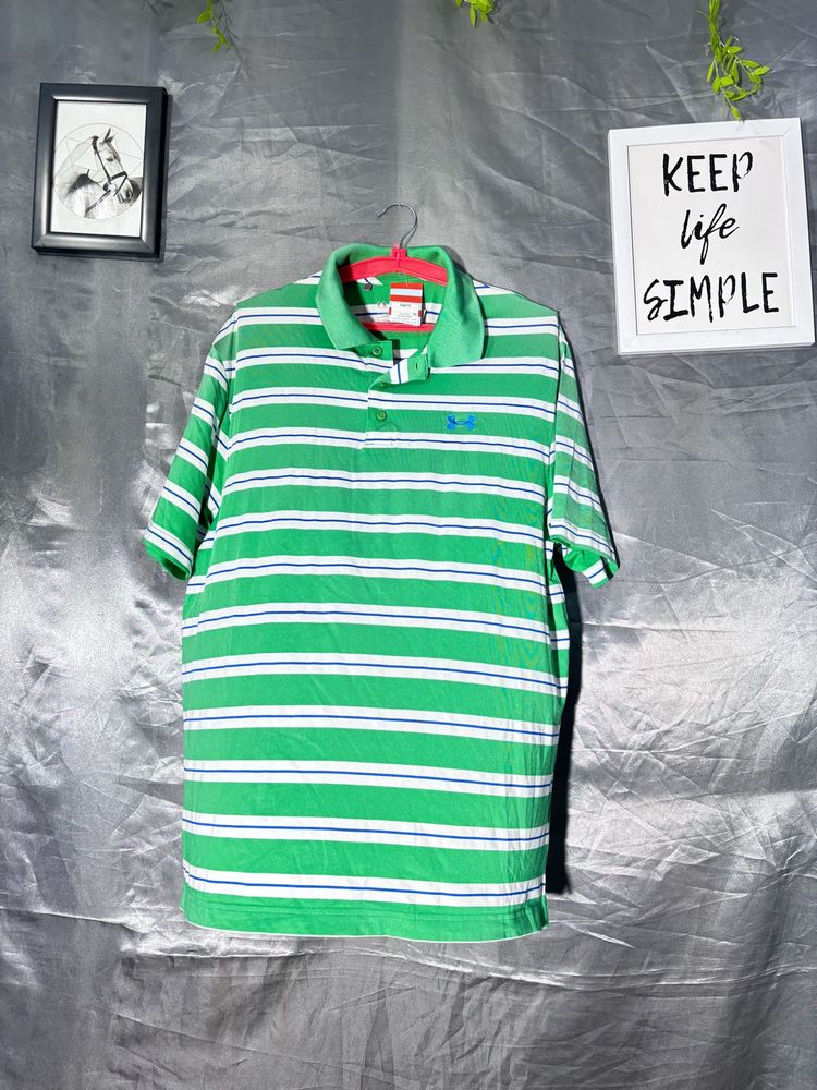Under Armour Striped Polo Shirt